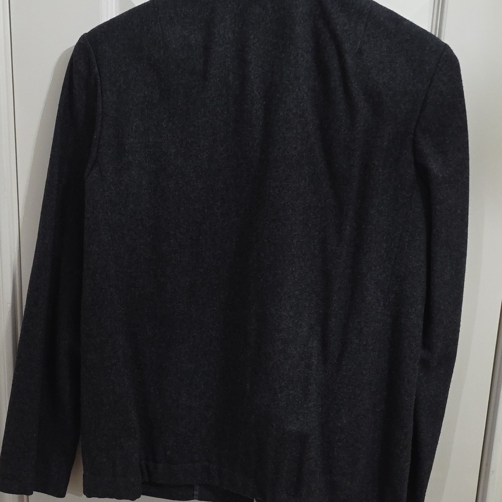 Miss Pendleton Vintage 100% Virgin Wool Made In USA Blazer Gray Black Size Med - Picture 8 of 10